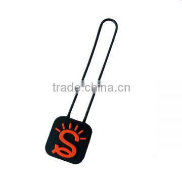 PVC zipper puller with string