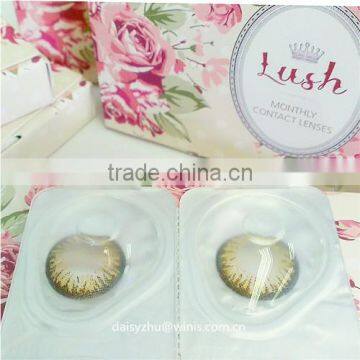 Lush 2 tone monthly eyewear cosmetics wholesale color contact lenses