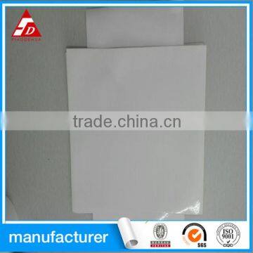 self adhesive mirror coated paper sheet with hot melt glue