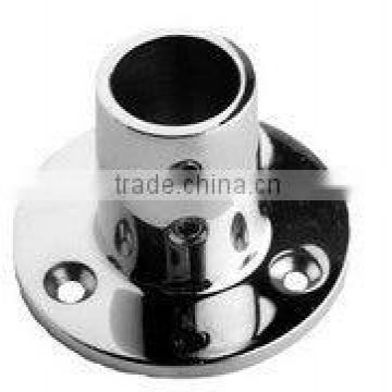 316 Stainless steel Rail fitting Round base 0 degree