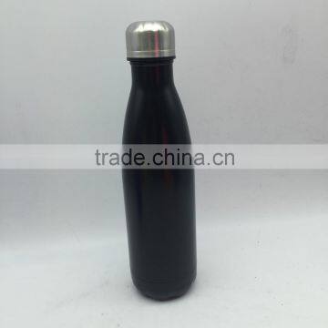 500ml Stainless steel bottle/painting insulated Black bottle/ vacuum water drinking bottle