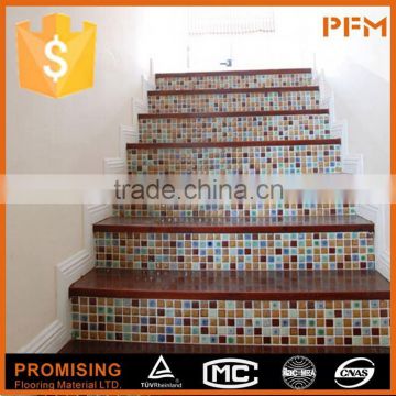 Luxury hotel project design natrual marble central stringer stairs