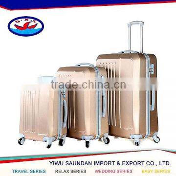 PC,ABS + PC Material color printing trolley luggage