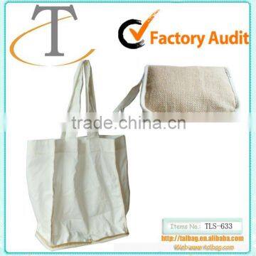 Jute eco-friendly cotton foldable shopping bag