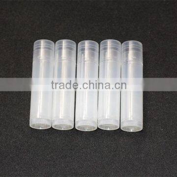 clear custom plastic lip balm tube