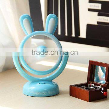 Hot sale rabbit cartoon portable desk mini usb fan
