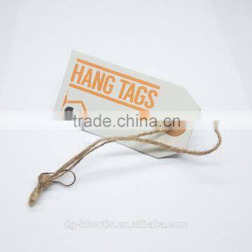 paper eyelet bronze pin jute string hang tag