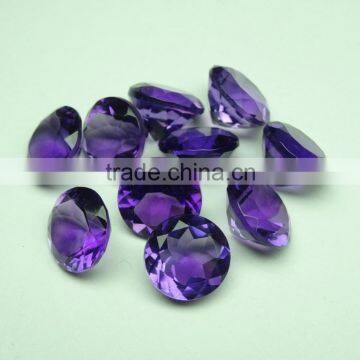 Roundle Cut Faceted African Amethyst AAA++++ Quality