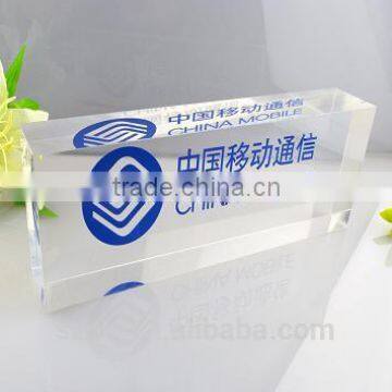 manufacturer popular thick acrylic logo name plate sign holders wholesale