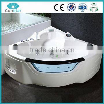 Acrylic ABS Whirlpool Bathtub with Glass 1500*1500*670mm