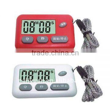 Hot sales LCD countdown timer with lanyard for promotion