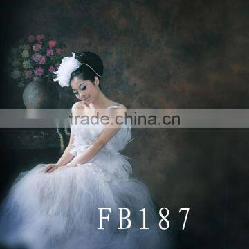 9 x 5 Meters Hand Painted Wedding Muslin Background For Studio Shooting photo-5