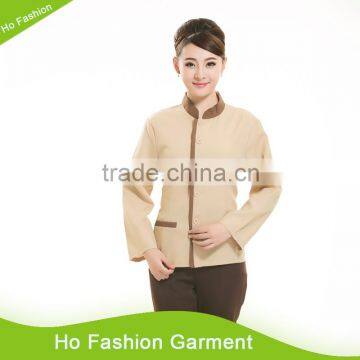 Customized Hotel Staff new style housekeeping uniforms