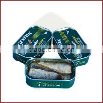 africa taste sardines in vegetable oil 125gX50tins