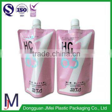 New Premium Food Grade Packaging Stand up Bag With Spout , Stand up Pouch With Spout Filling Machine