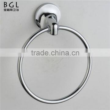 durable bathroom accessories chrome finishing zinc alloy towel ring