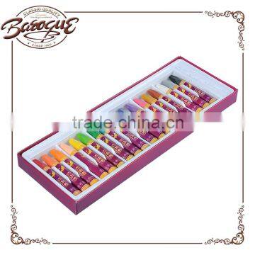Wholesale non toxic 18/24/36/48 colors hexangonal artist oil pastel crayon set for kids drawing in plastic box