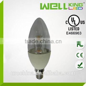 UL Approved 3w led candle bulb