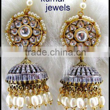 Diamond Jhumki Earrings