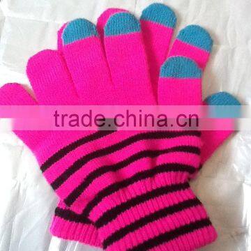 Lady Mitten Glove Acrylic Glove Magic Stretch Glove Men's Glove Multi Color Glove Knitted Glove Winter Knit Glove Ladies Mitten