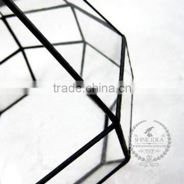 16.5*16.5*26.5cm Geometric Tower Shape Glass Terrarium Flower Arrangement Air Plant Planter Greenhouse Home Decoration 0100012