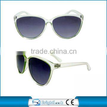 Clear frame 2015 latest high quality fashionable acrylic lense sunglasses