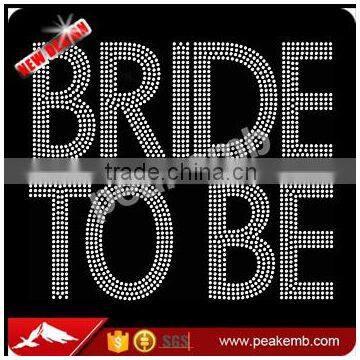 Bride To Be Hot Fix Rhinestone Iron On Transfer For Wedding Party