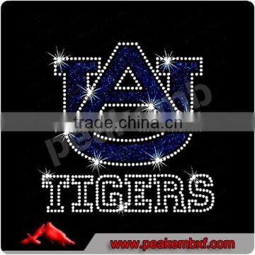 UA Tigers Hotfix rhinestone transfer Wholesale Rhinestone Applique