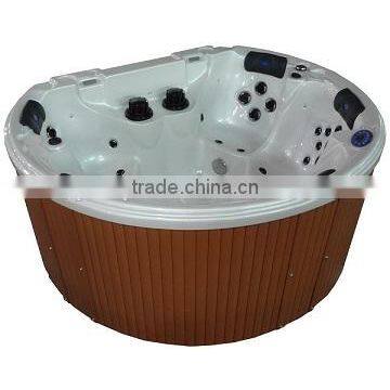 Deluxury Design 5 Persons Free Semi-Crircle Outdoor Hot Tub With Music System