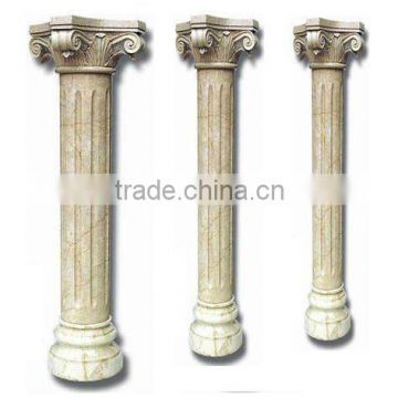 Solid Yellow Granite Roman Pillar for sale