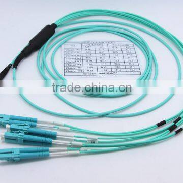 Chinese high quality MTP to LC fiber optic patch cord