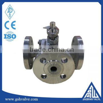 3-way flange ball valve