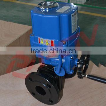 mold steel flange explosion proof ball valve with electric actuator