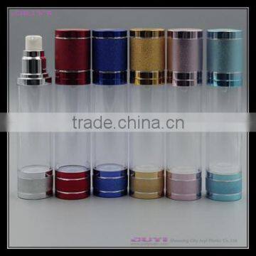 Manufacture 10ml 30ml 50ml Silver Airless Cream Bottle 100ml 120ml 200ml Good Design Blue/gold/silver Airless Perfume Bottle photo-2