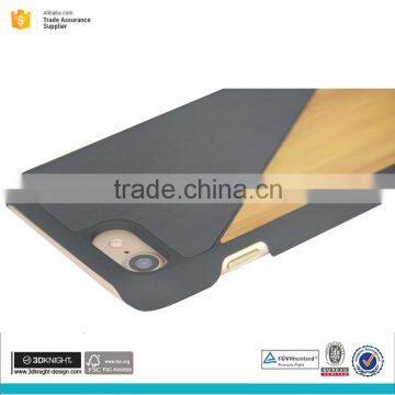 Wood Bamboo Combination Phone Case Leather Case for Iphone 7 photo-4