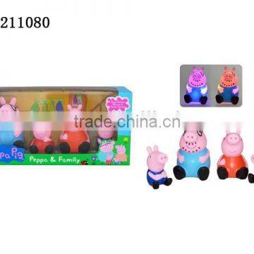 CUTE PINK PLASTIC PIG WITH BB SOUNDS AND LIGHTS Y19211080