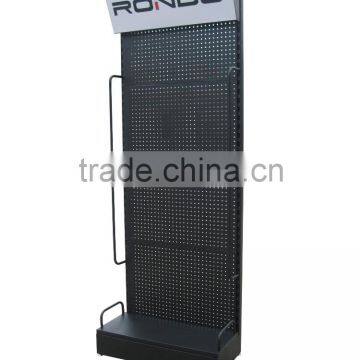 Custom perforated sheet metal display,metal pegboard display stand,desktop metal display rack