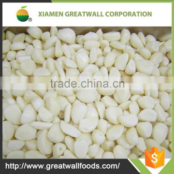 China IQF Frozen Peeled Singles Clove Garlic Whosale