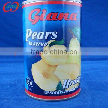 Canned Pear halves/dices/slices New