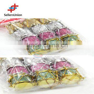 No.1 Yiwu Exporting Commission Agent Wanted 12 Pcs Christmas Tree Decoration Fashion Colorful Christmas Ornament Drum photo-2