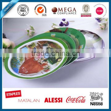 hotel restaurant round custom cheap melamine plate