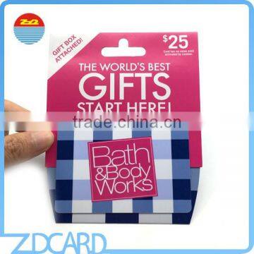 Cr80 PVC Gift Card Backer/Holder Wholesale