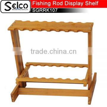 Bamboo Fishing rod display shelf SGRRK107