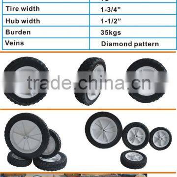 China Semi Pneumatic Rubber Tyre Wheel Tire, Hard Rubber,metal Wheel,wheelbarrow Tyre photo-4