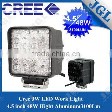 12v 24v 48v 60v 48w Led Work Light for Truck Tractor 4x4 off Road Led Driving Lights With E-mark Certification R10 photo-3