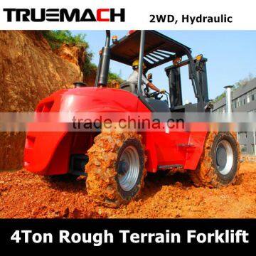 4Ton 2WD Off road Rough Terrain Forklift For Sale