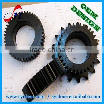 Customized Forged Blacking Surface Carbon Steel Ring Gear photo-2
