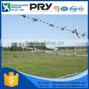 2016 best selling barbed wire price per roll kenya hot dipped galvanized barbed wire