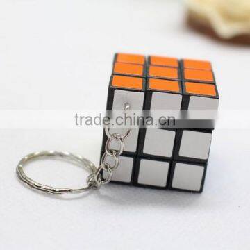 Best Sale Magic Cube Keychain With Custom Logo,various Color,with High Quality,OEM Orders Are Welcome