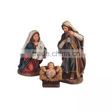 3 Piece 24inch Polyresin Holy Family Statue Figurine Nativity Set